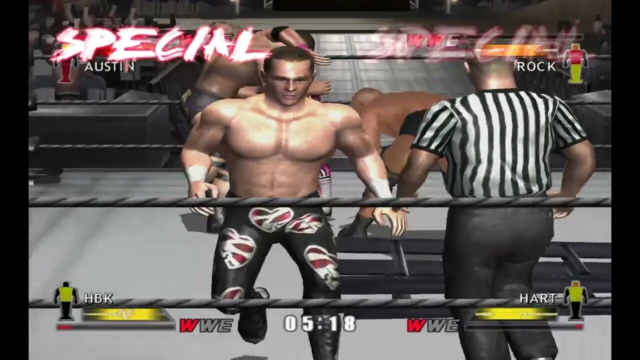 WWE Day of Reckoning - Bret Hart vs Stone Cold vs The Rock vs Shawn Michaels