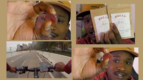 Biking Chicago on 200mg Gummies from Pally