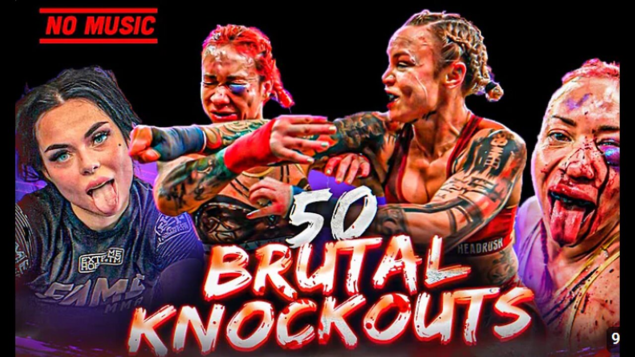 Top 50 Most Brutal Women's Knockouts | MMA, Kickboxing, Boxing