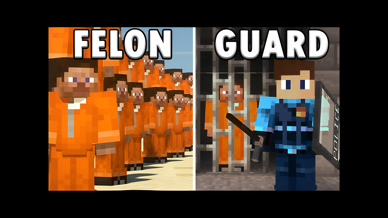 1000 Players Simulate Prison in Minecraft