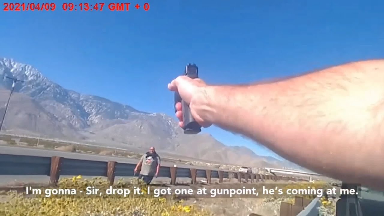 Bodycam: Man Charges Riverside Deputy While Armed With Tire Iron, Gets Shot and Killed