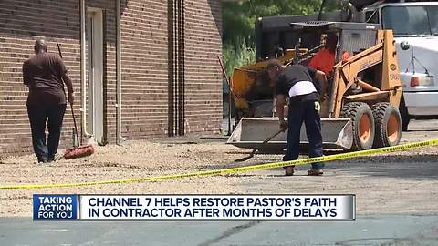 Metro Detroit contractor completes church job after Channel 7 takes action