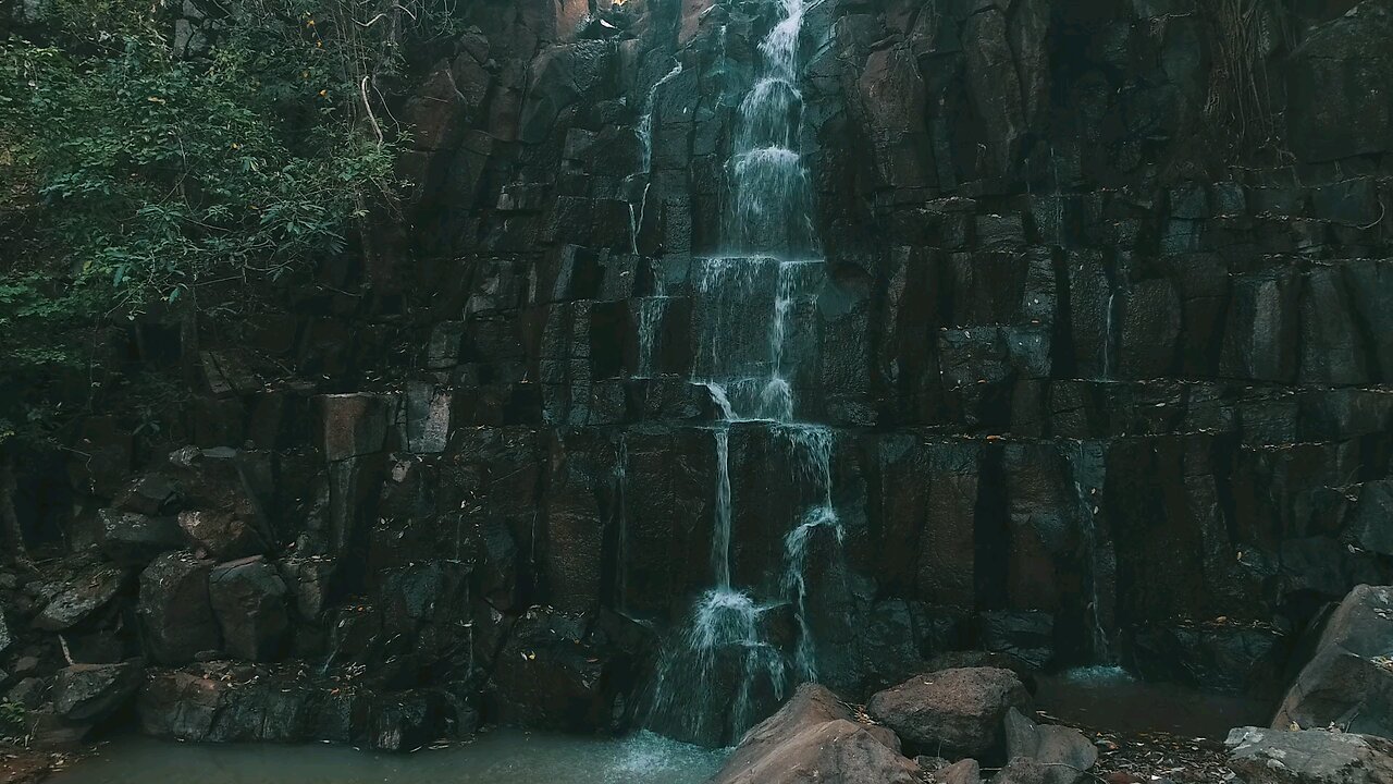 Water falls