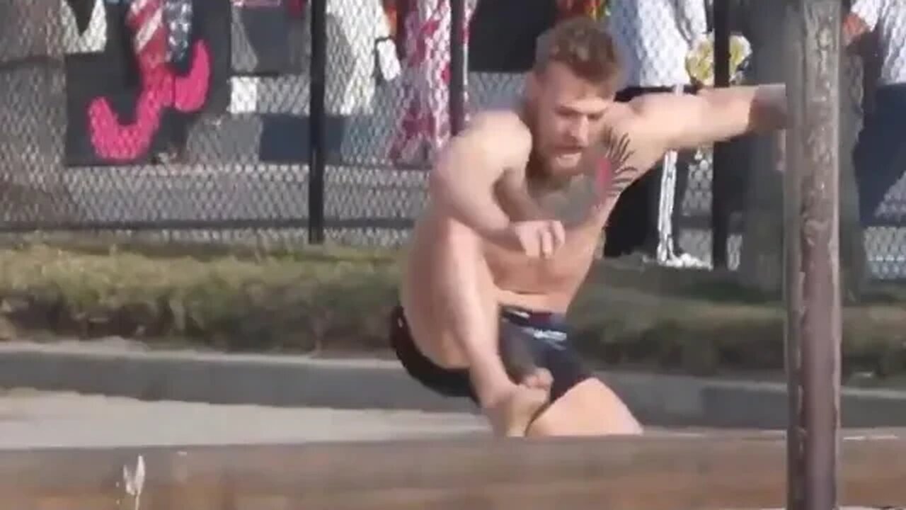 Conor Mcgregor exercise fail on the beach