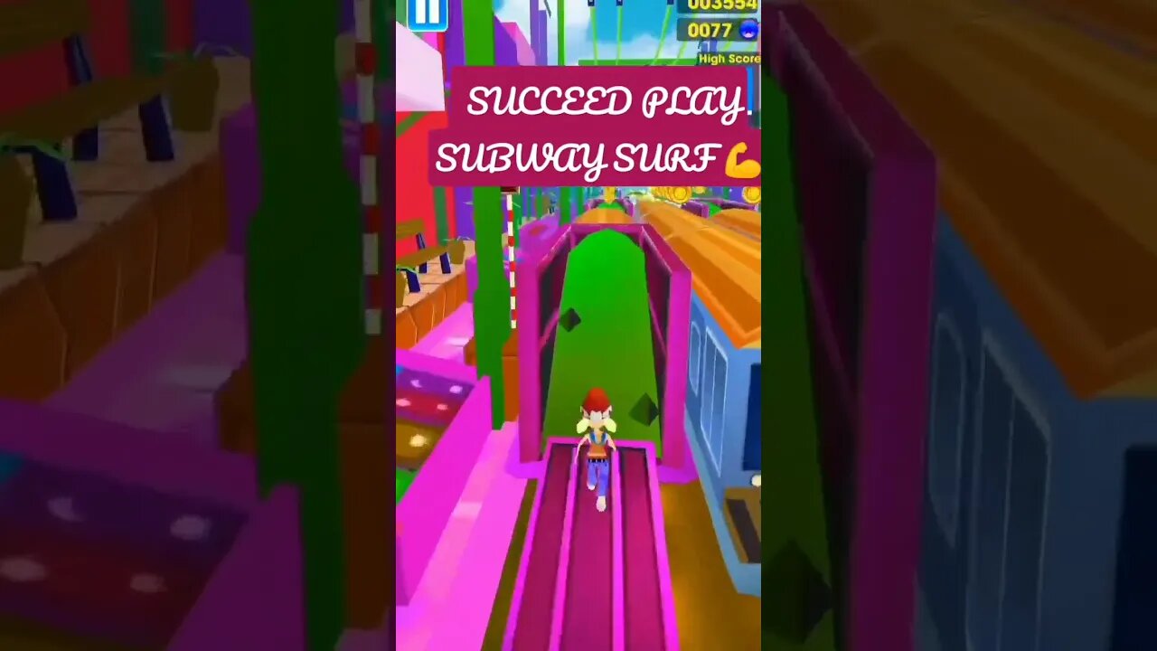 PLAY SUBWAY SURF FINALLY SUCCEED 👍🏻