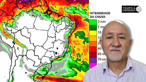 Chuvas no Rio Grande do Sul e frio em Minas e RJ