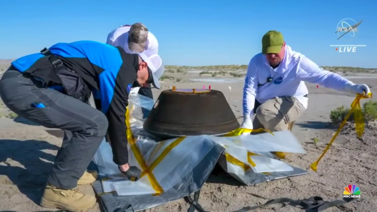 In historic mission NASA space capsule returns carrying asteroid sample(1080p)