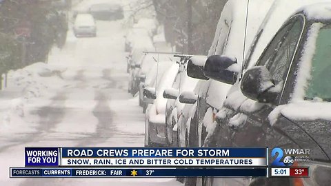 Crews across the state prepare as chilly temps bring snow chances