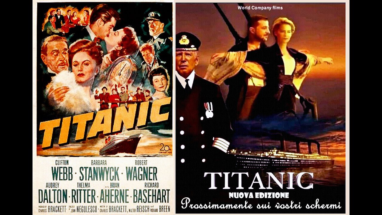 #1953 “TITANIC” con Clifton WEBB, Barbara STANWYCK e Robert WAGNER =Regia di Jean NEGULESCO= PREGHIAMO PERCHÈ NON SAPPIAMO IL GIORNO E L'ORA, MA LA STORIA CONTINUA E IL FINALE -STAVOLTA- SARÀ A SORPRESA!!😇💖🙏