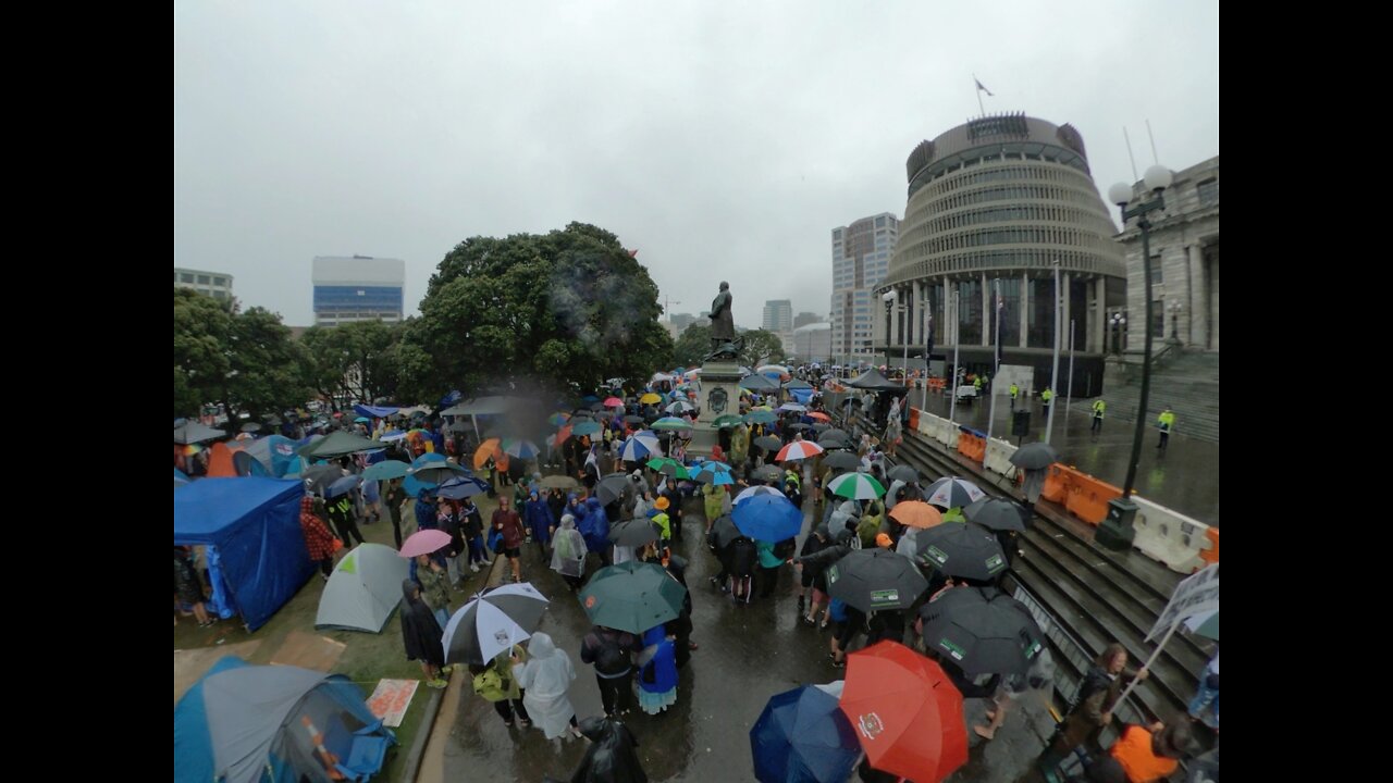 New Zealand Anti-mandate Protest - Day 5 | Protestors Ignore Miserable Weather