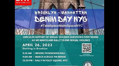 #DenimDay Ceremony inside #TakeSpaceMakeSpaceNYC #svam #sexualviolence #consent #awarenesshelphope