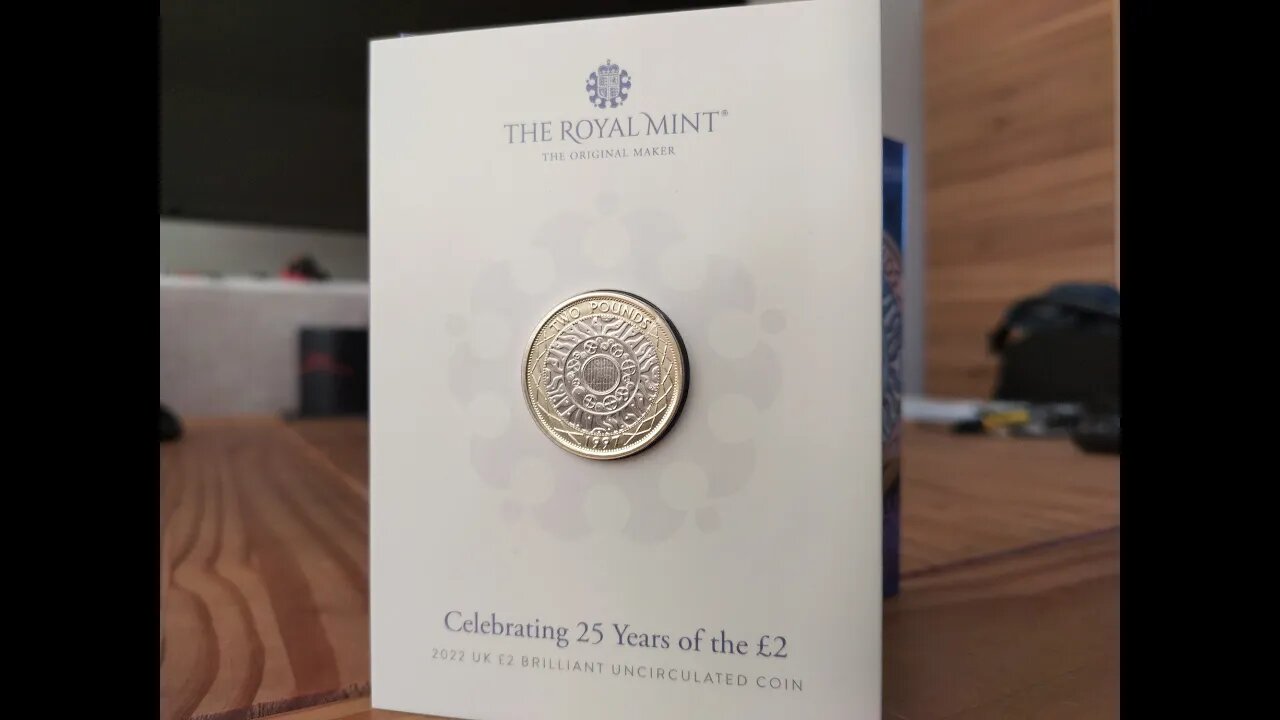 Celebrating 25 Years of the £2 2022 UK £2 Brilliant Uncirculated Coin