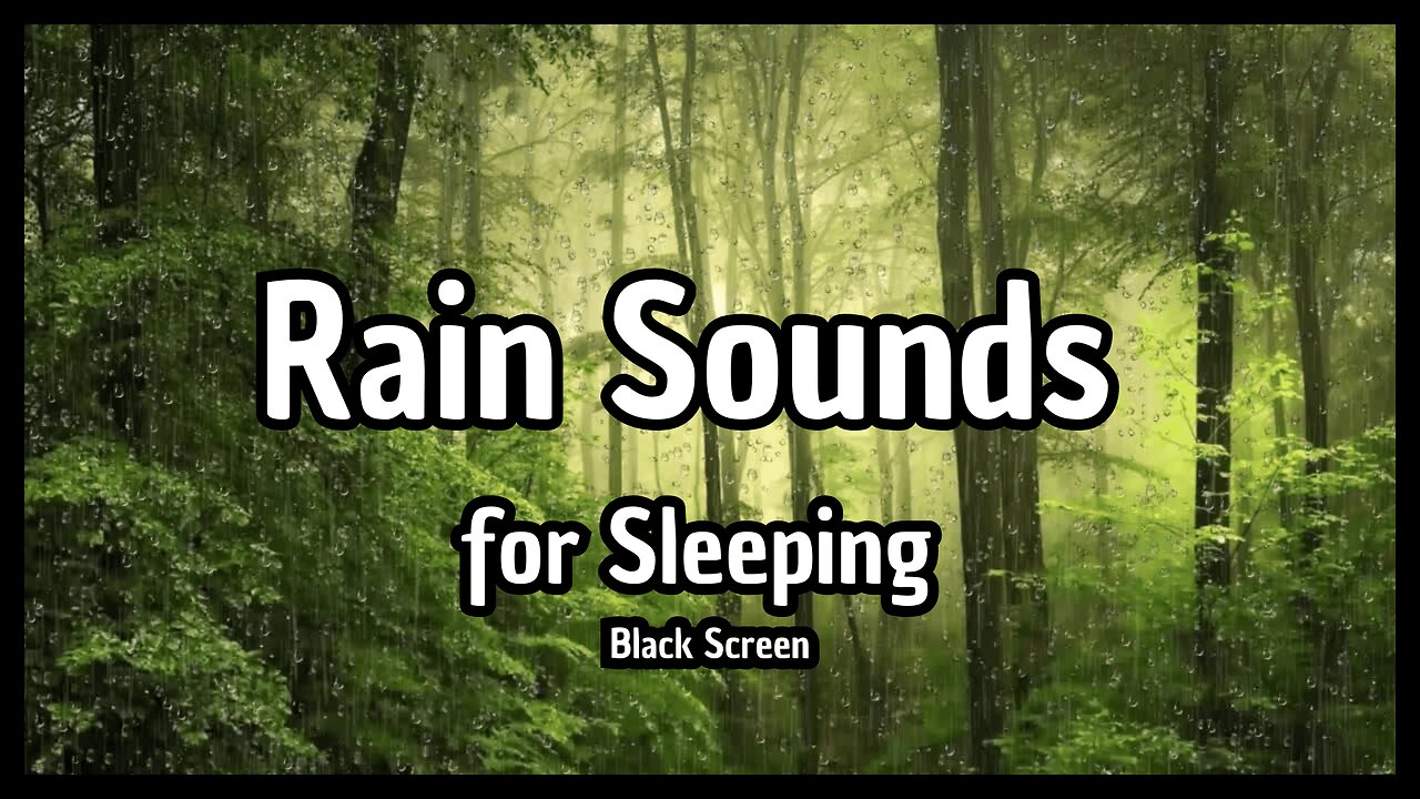 Thunderstorm Sounds for Sleeping Black Screen 12 Hours: Thunder, Lightning, and Rain for Sleep