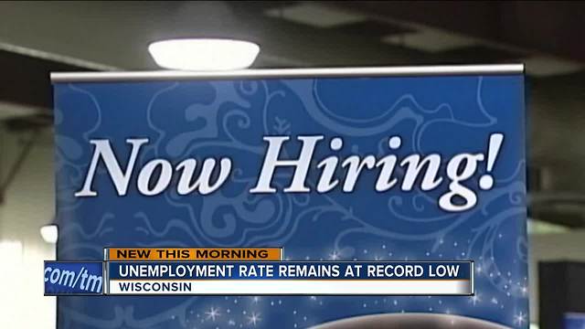 Wisconsin unemployment holds at 2.8 percent in May