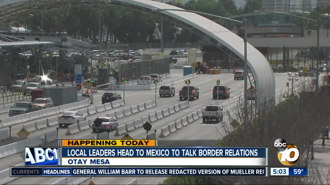 Local leaders head to Mexico to talk border relations