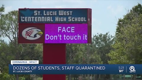 Dozens of students, staff quarantined in 1st week of classes in St. Lucie County