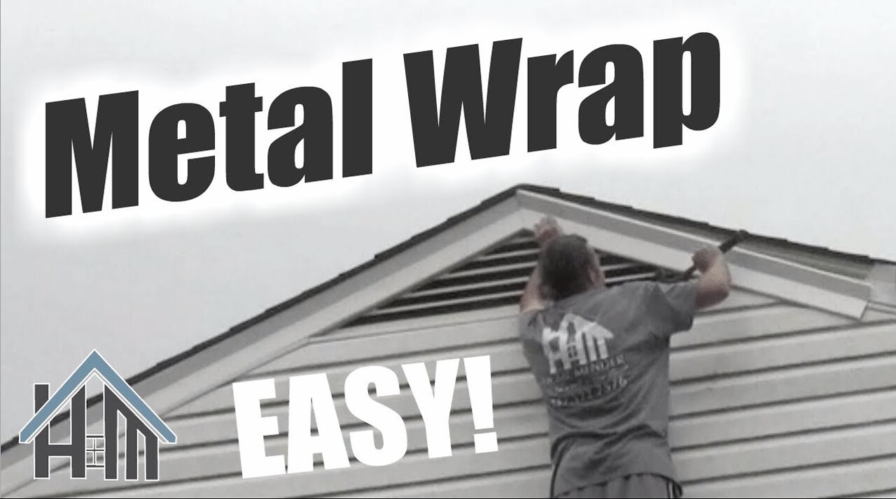 how to install replace metal wrap, vinyl wrap trim coil. Easy! Home Mender.