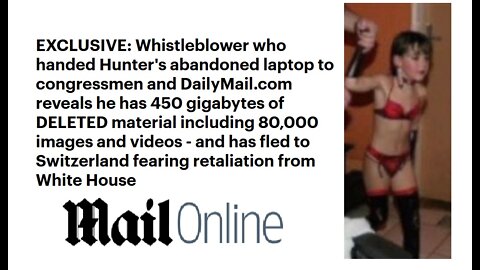 Whistleblower handed Hunter Biden's laptop to congressmen & fled to Switzerland !