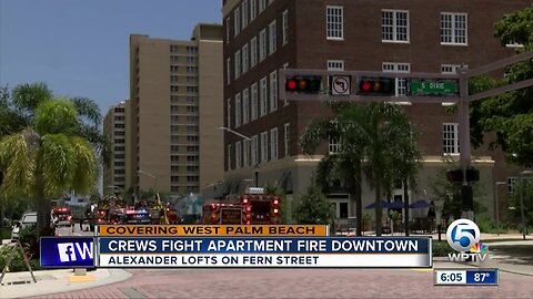 Fire guts apartment in West Palm Beach