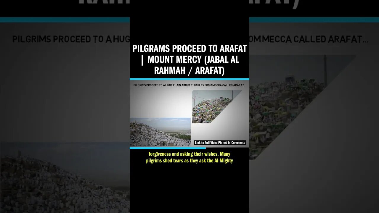 Pilgrams Proceed to Arafat | Mount Mercy (Jabal al Rahmah / Arafat)