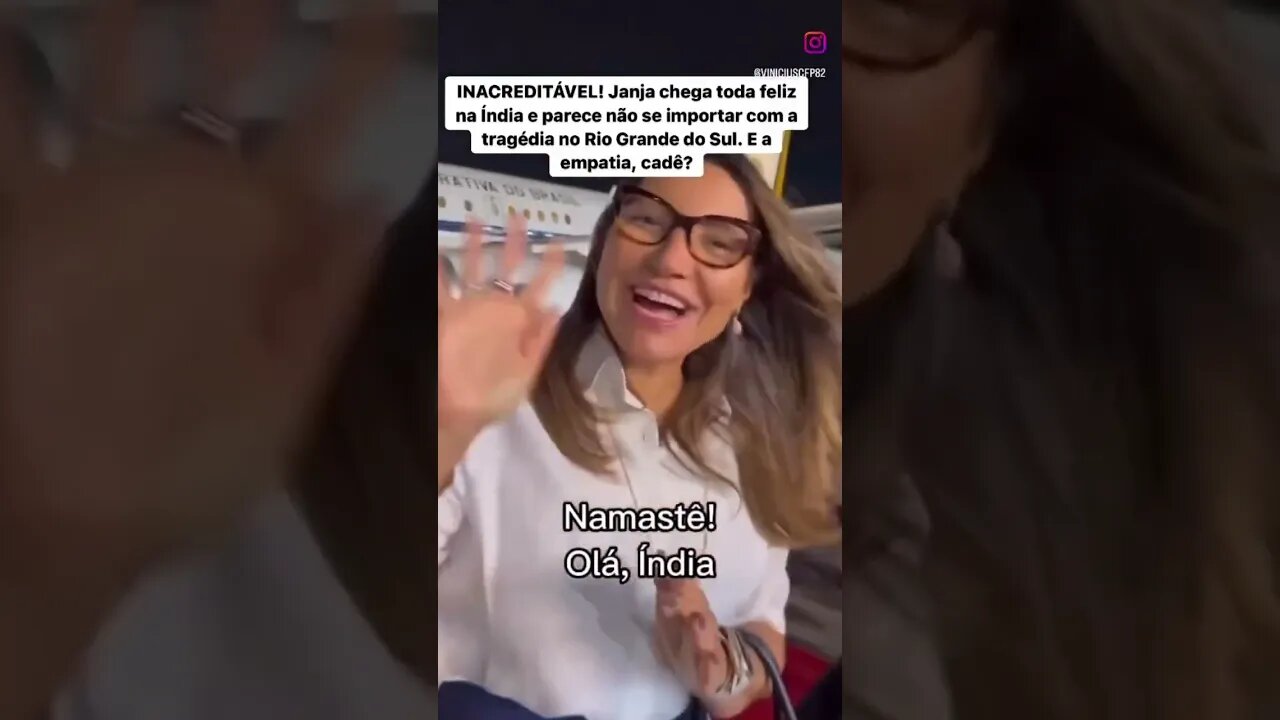 INACREDITÁVEL! Janja chega toda feliz na Índia e parece não se importar com a tragédia no Rio Grande