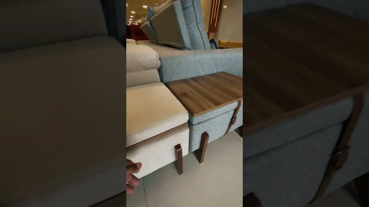 O Puff Baú Tampo Flex Tecido Linho Rio Minas tem funções diversas, além de transmitir elegância!