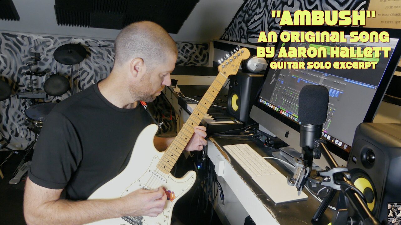 "Ambush" an Original Song by Aaron Hallett Guitar Solo Excerpt