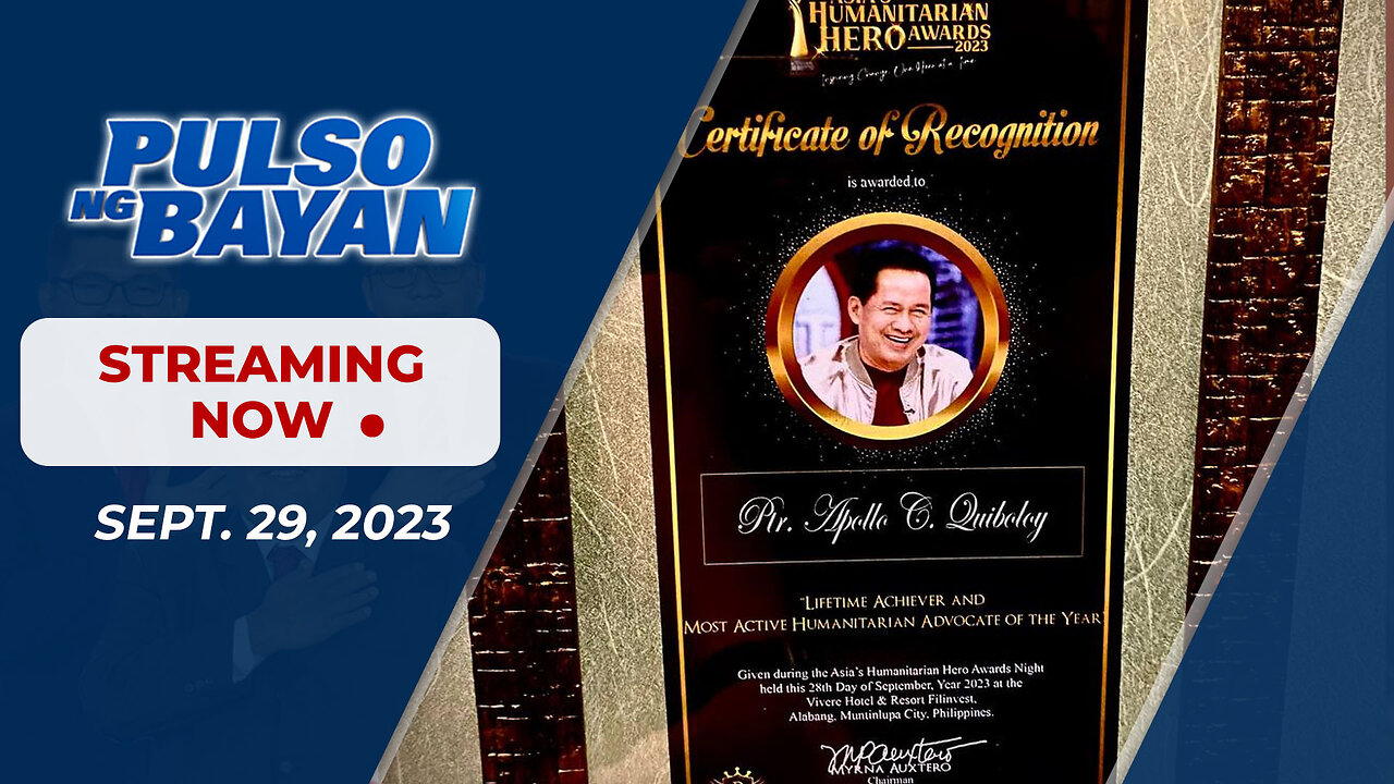 Pulso Ng Bayan kasama sina Atty. Harry roque, Admar Vilando at Jade Calabroso | Setyembre 29, 2023