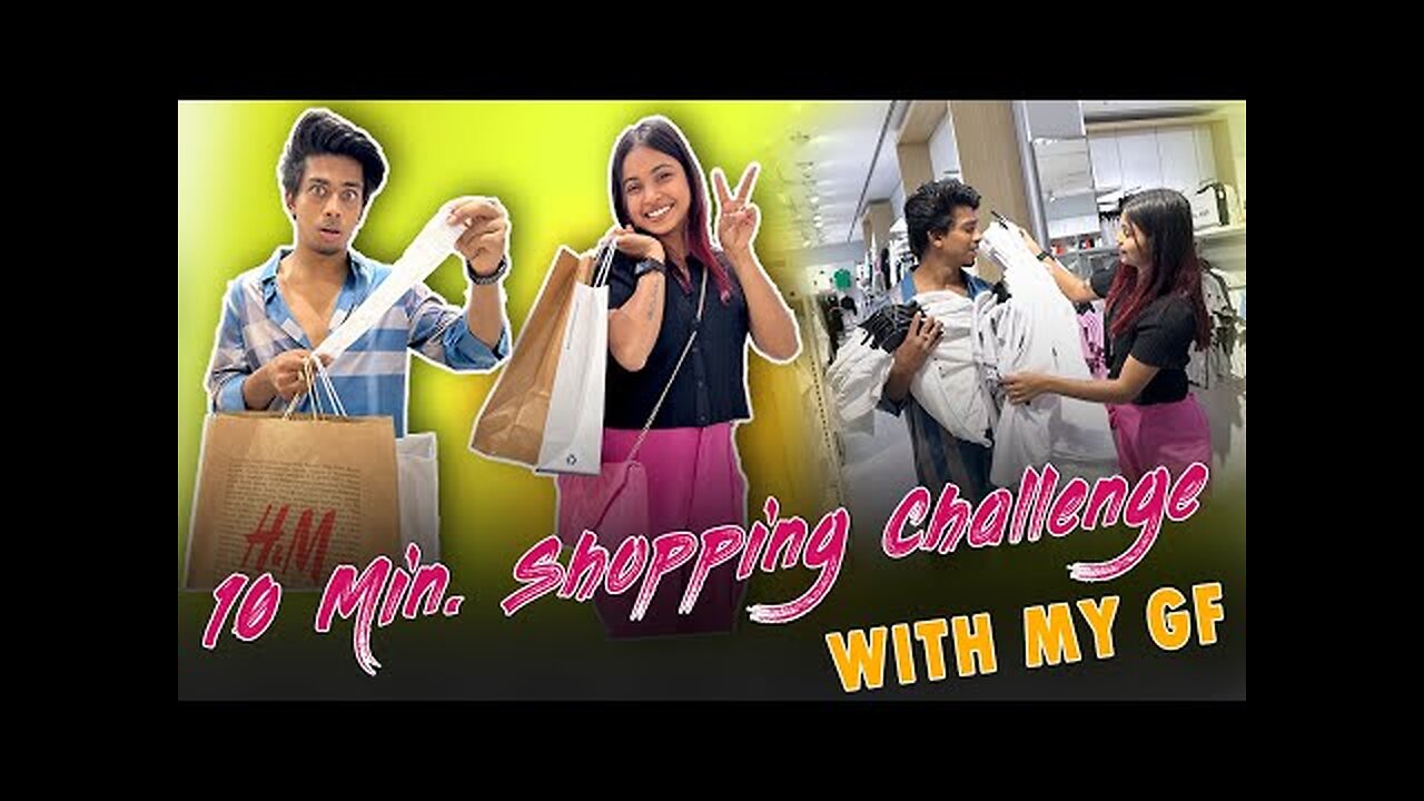 Unlimited Shopping Challenge In 10 min With SONA 🛍️ Mukul Sona Vlog