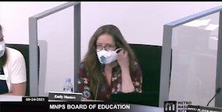 Nashville Board Of Ed Member Can’t Make It Through Speech With A Mask