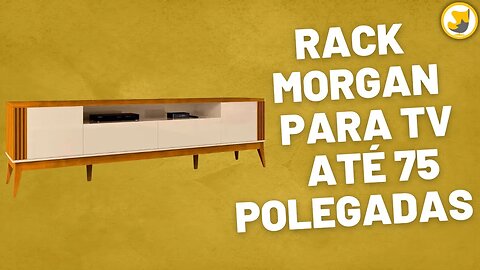 Rack Morgan para TV Até 75 Polegadas 2 Portas EDN Cedro Off White