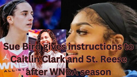 Sue Bird gives instructions to Caitlin Clark and St. Reese after WNBA season
