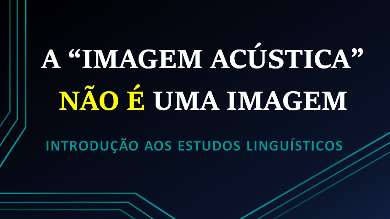 Signo linguístico: o que é mesmo "imagem acústica"?