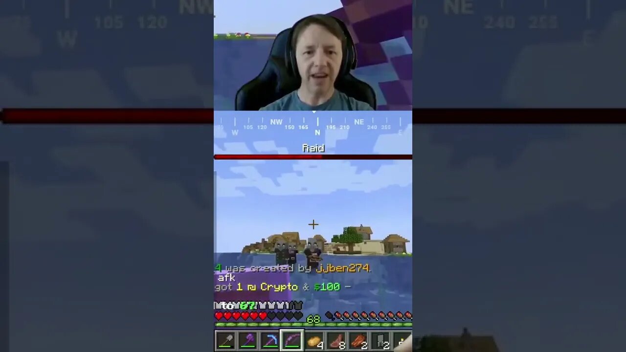 Me Streaming... But Its Actually "Minecraft in a Nutshell" #shorts