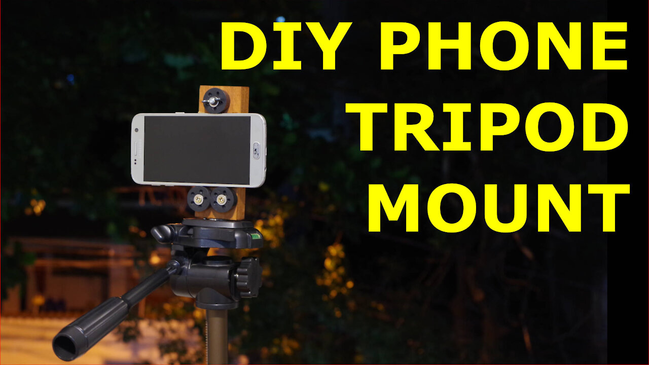 How I made a wood smartphone tripod mount