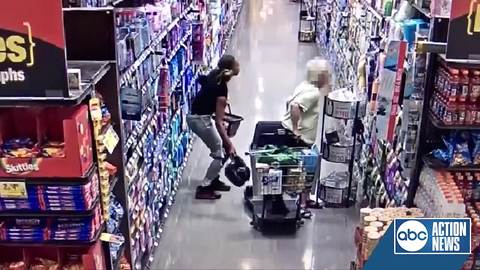 Video shows purse snatching from elderly woman in scooter