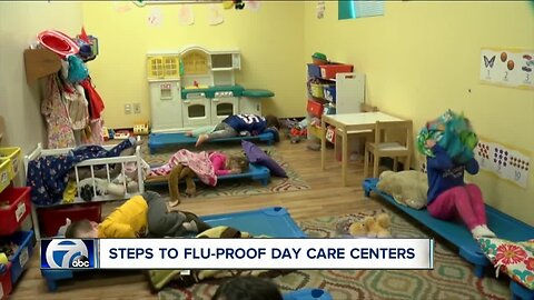 To prevent flu from spreading, day care centers are flu-proofing their facilities