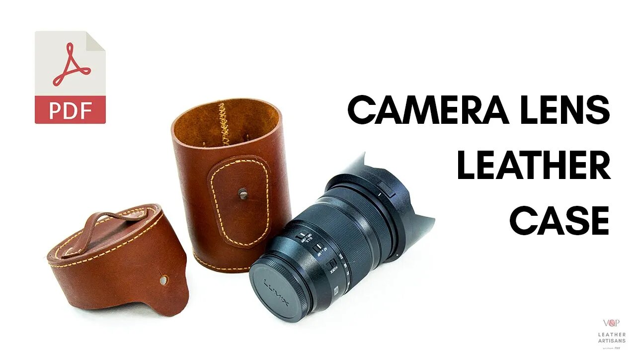 Camera Lens Leather Case PDF Pattern