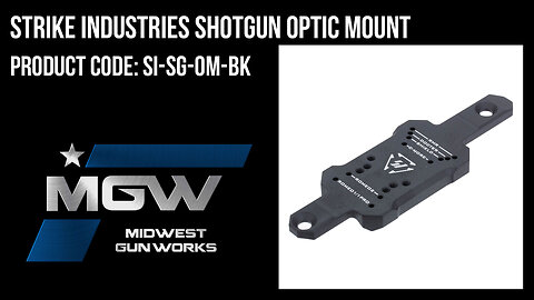 Strike Industries Shotgun Optic Mount - SI-SG-OM-BK