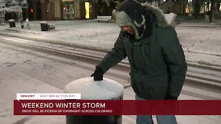 8 p.m. update: Several inches of snow in Boulder, so far