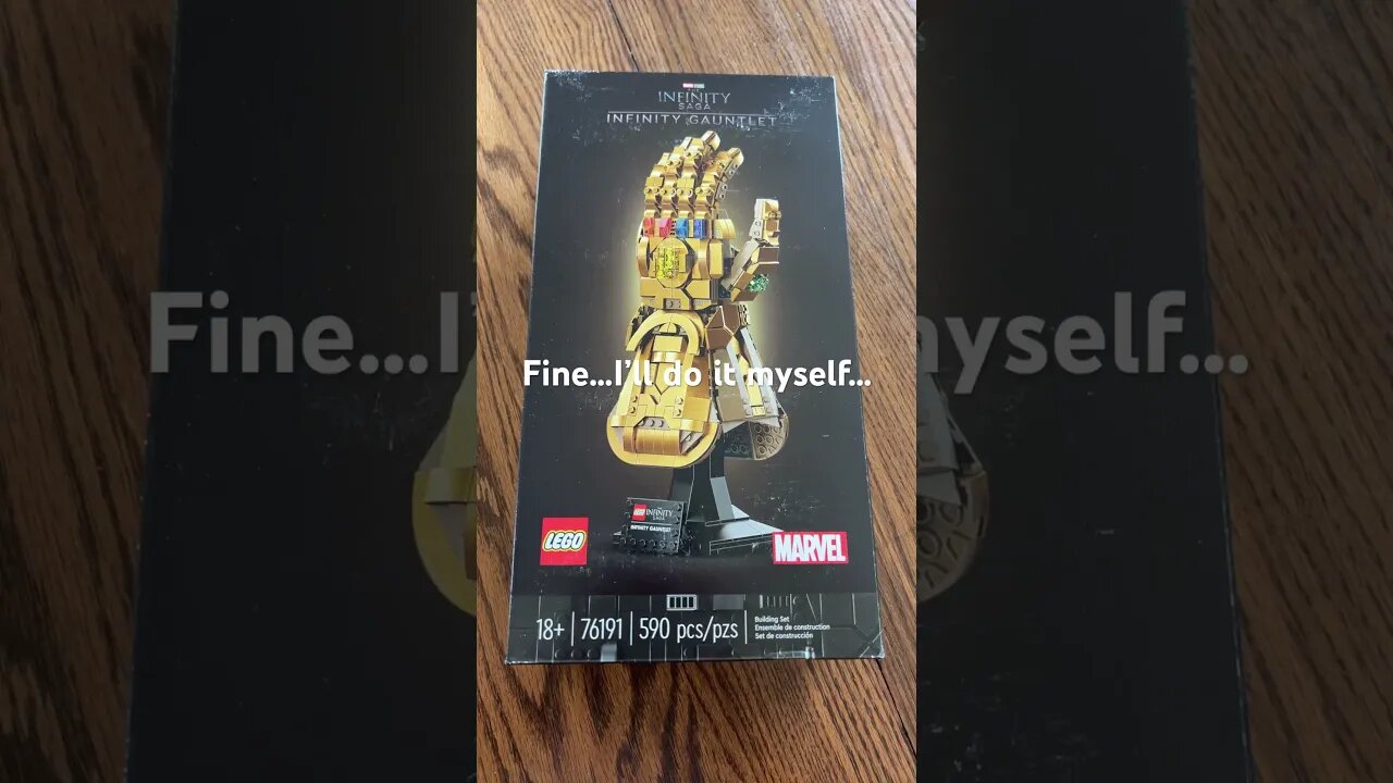 Fine…I’ll do it myself… #shorts #marvel #thanos #infinitywar #lego #mcu #infinitysaga #legomarvel