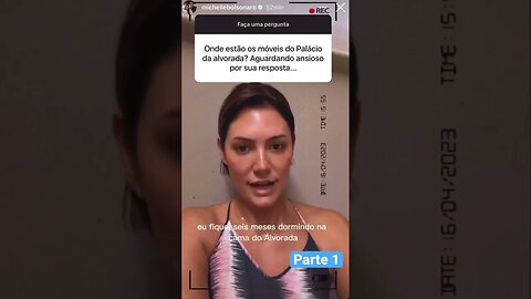 Michelle Bolsonaro sobre os móveis do Palácio da Alvorada