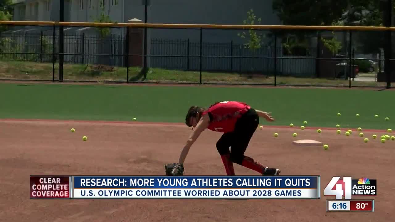 Study shows more young athletes calling it quits, U.S. Olympic Committee concerned