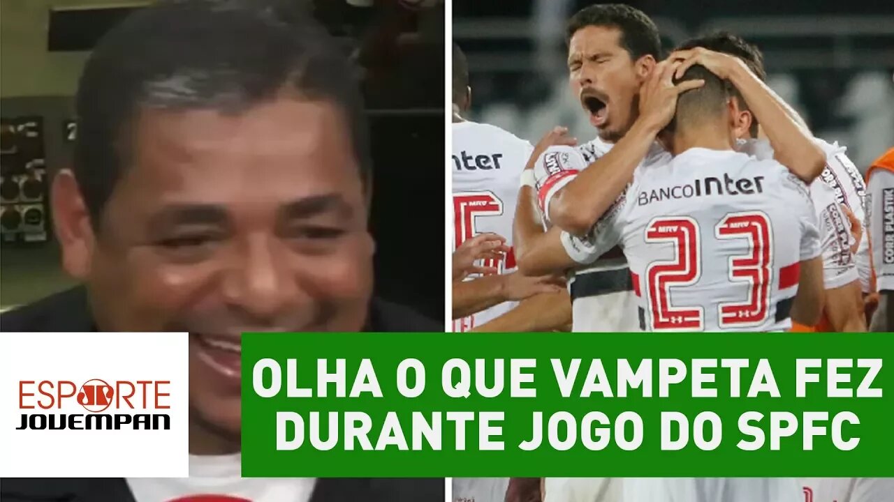 OLHA o que Vampeta fez durante 4 a 3 histórico do São Paulo!