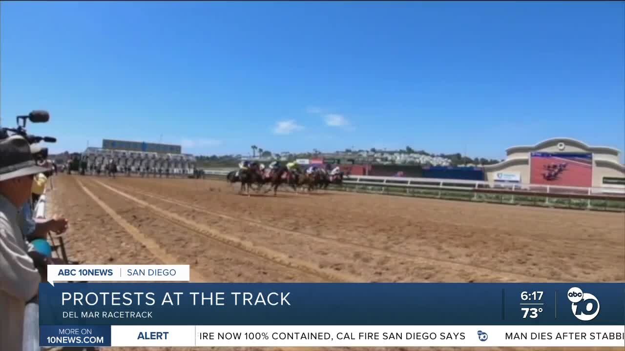 Protests continue at Del Mar Racetrack