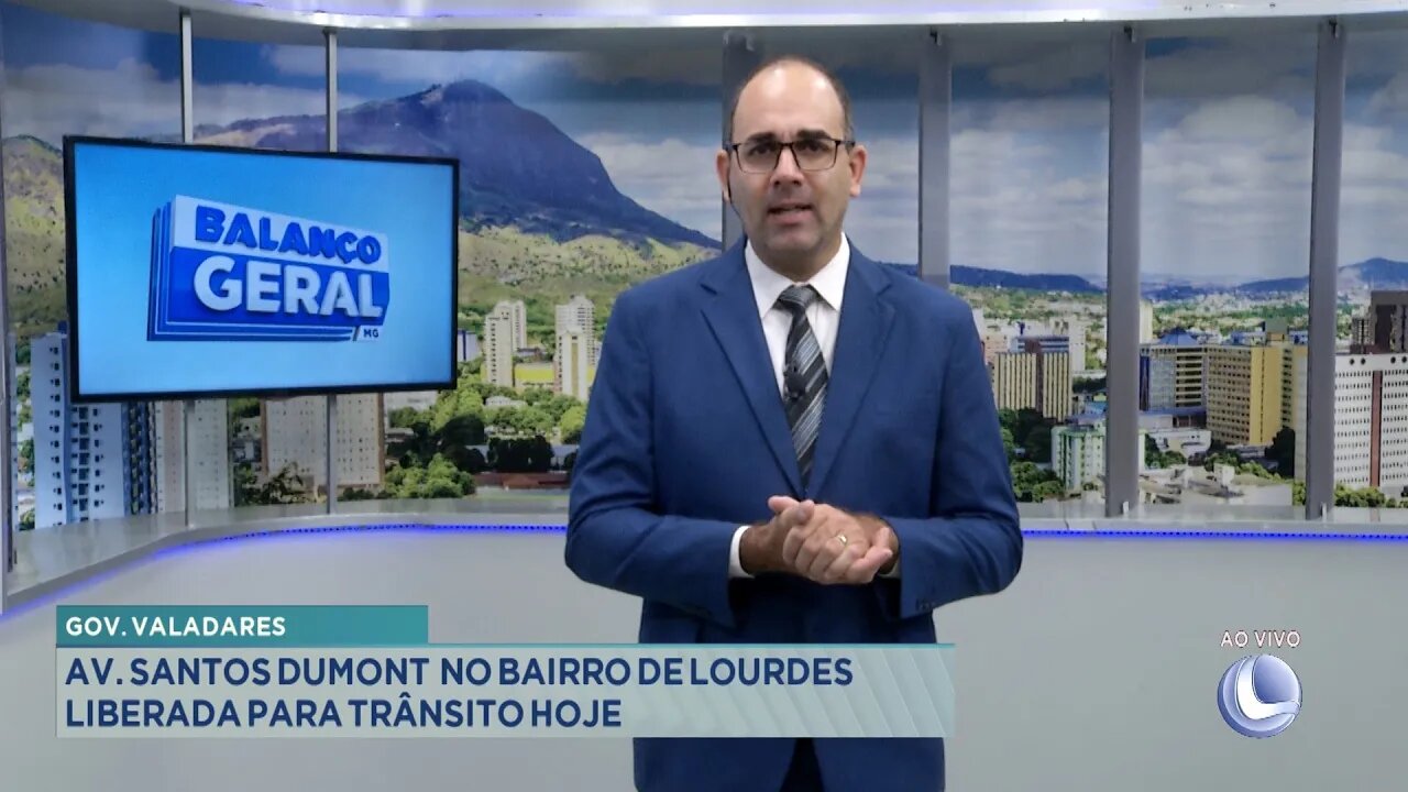 Gov. Valadares: Av. Santos Dumont no Bairro de Lourdes Liberada para o Trânsito Hoje.