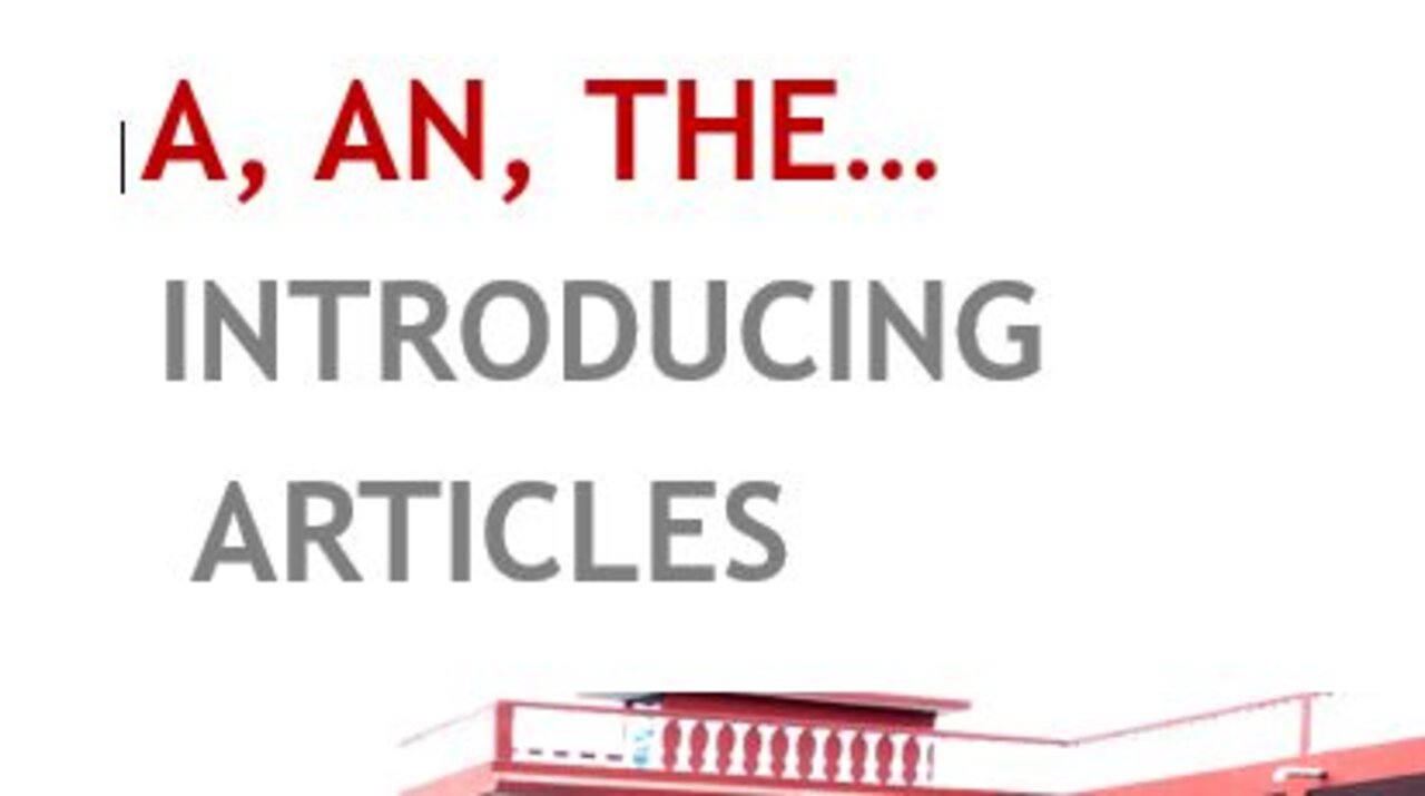 Introduction to Articles