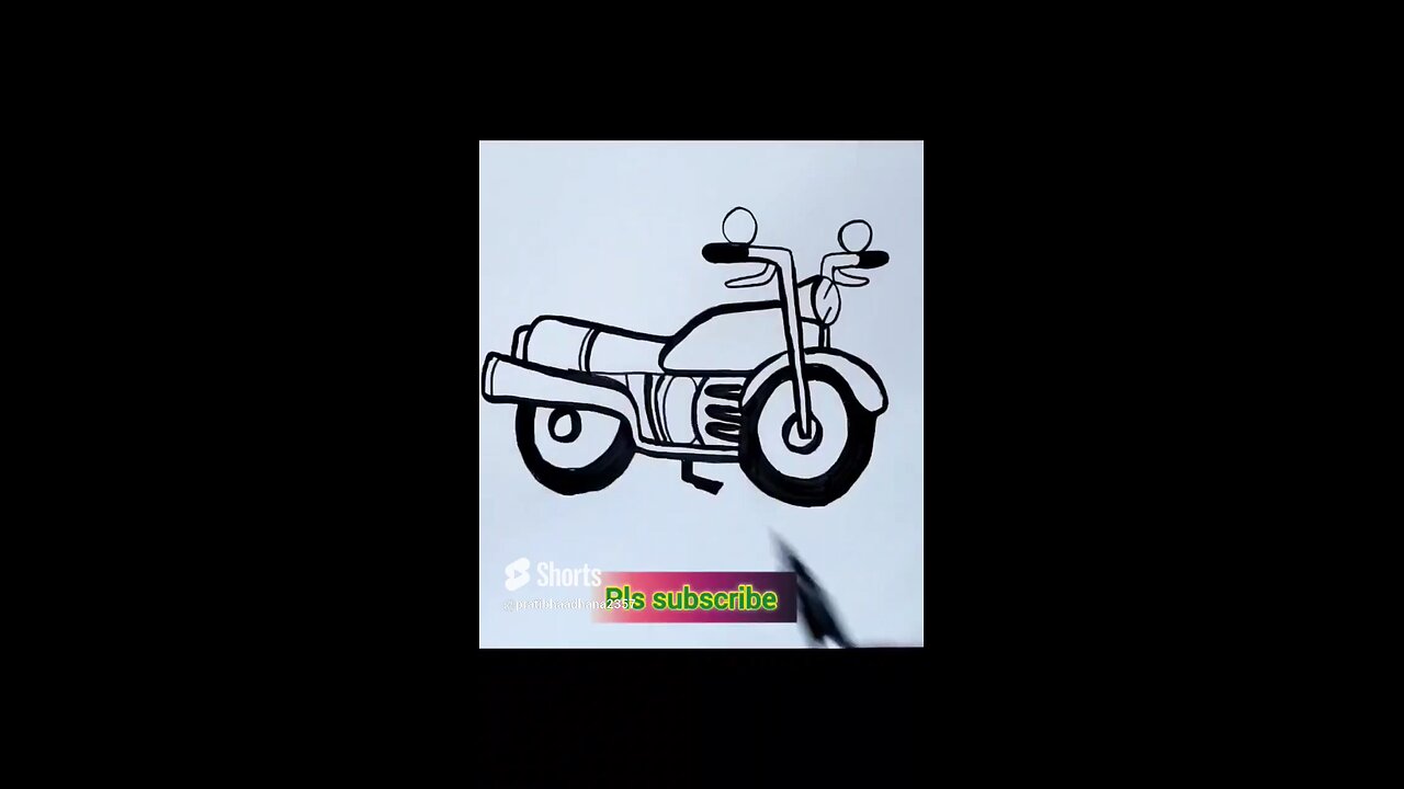 let's draw motorcycle in a very simple and easy way