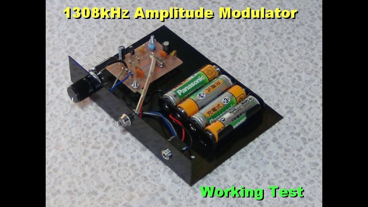 Simple 1308kHz Amplitude Modulator PCB Testing