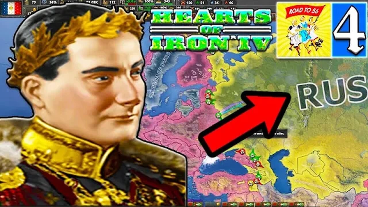 THE FRENCH INVASION OF RUSSIA! Hearts of Iron 4: Road to 56 Mod: French Empire Bonaparte Campaign #4